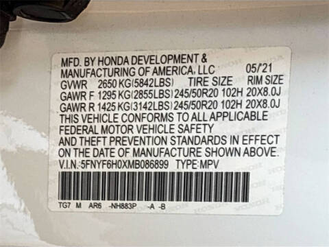 2021 Honda Pilot Elite