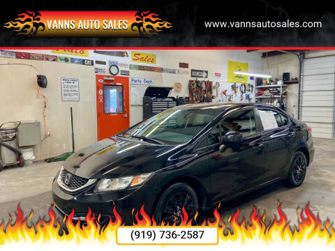 2013 Honda Civic for sale at Vanns Auto Sales in Goldsboro NC