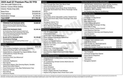 2025 Audi Q7 quattro Premium Plus 55 TFSI