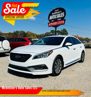 2015 Hyundai Sonata for sale at McAllister's Auto Sales LLC in Van Buren AR