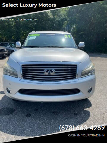 2011 Infiniti QX56 for sale at Select Luxury Motors in Cumming GA