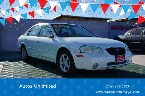 2001 Nissan Maxima for sale at Autos Unlimited in Las Vegas NV