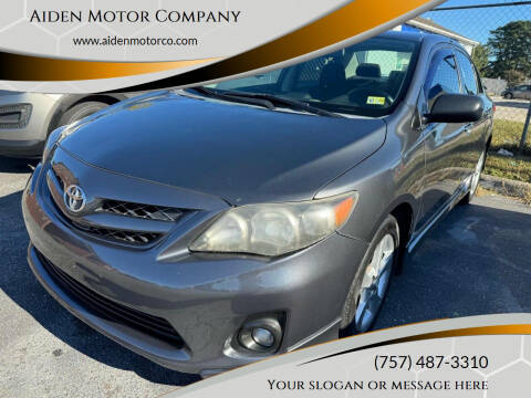 2012 Toyota Corolla for sale at Aiden Motor Company in Portsmouth VA