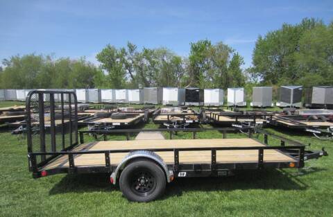 2024 PJ 83 IN X 14 FT UTILITY TRAILER for sale at G T AUTO PLAZA Inc in Pearl City IL