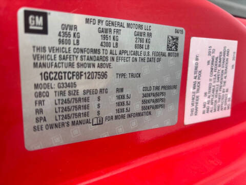 2015 Chevrolet Express Cargo Van 3500