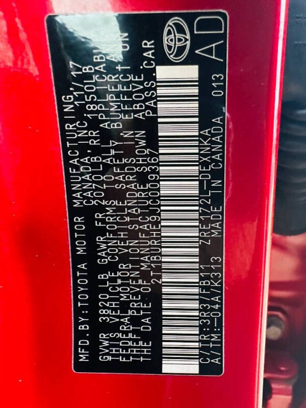 2018 Toyota Corolla LE