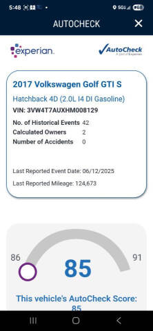 2017 Volkswagen Golf GTI S