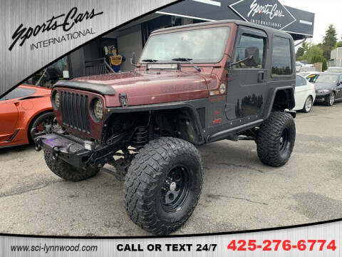 2001 Jeep Wrangler for sale at Sports Cars International in Lynnwood WA