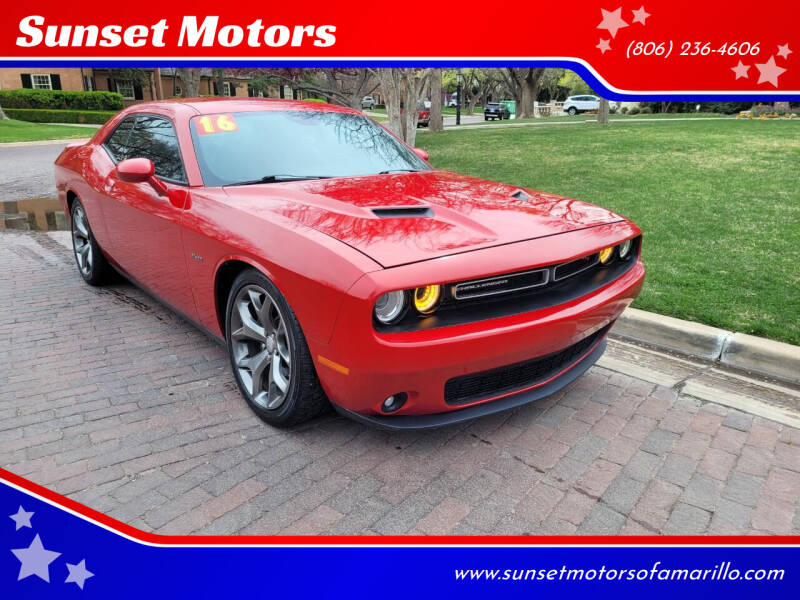 2016 Dodge Challenger for sale at Sunset Motors in Amarillo TX