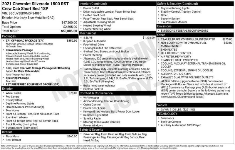 2021 Chevrolet Silverado 1500