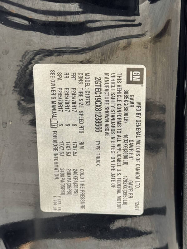 2008 GMC Sierra 1500 SLE1