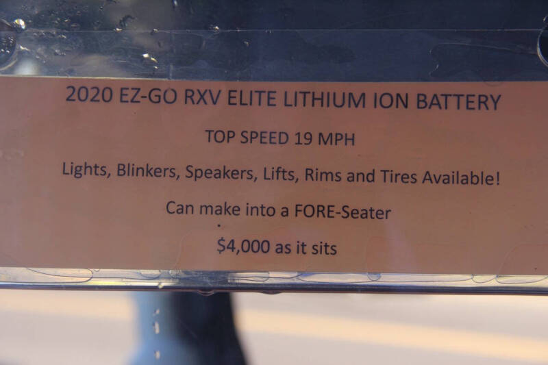 2020 E-Z-GO RXV ELiTE