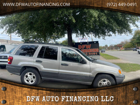 2001 Jeep Grand Cherokee for sale at DFW AUTO FINANCING LLC in Dallas TX