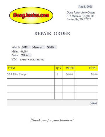 2018 Maserati Ghibli