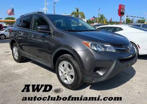 2015 Toyota RAV4 for sale at AUTO CLUB OF MIAMI, INC in Miami FL