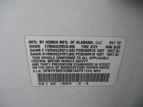 2012 Honda Pilot EX-L