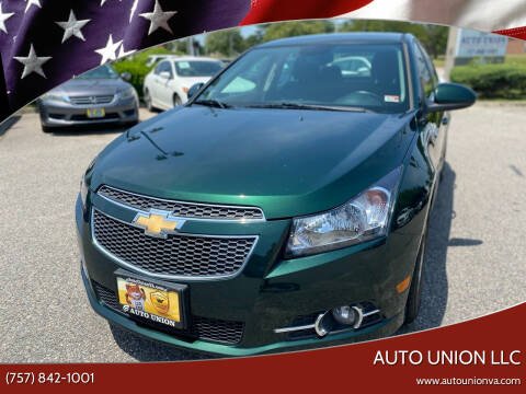 2014 Chevrolet Cruze for sale at Auto Union LLC in Virginia Beach VA