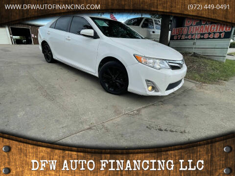 2012 Toyota Camry Hybrid for sale at DFW AUTO FINANCING LLC in Dallas TX