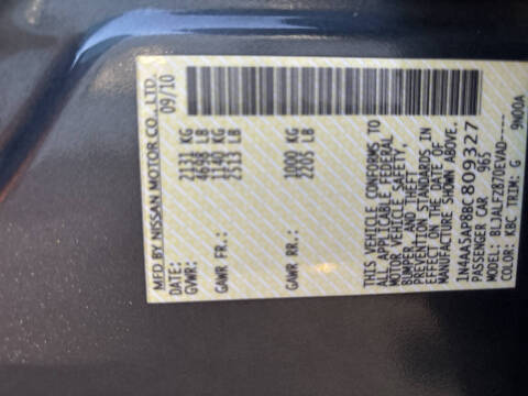 2011 Nissan Maxima 3.5 S