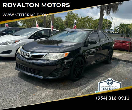 2014 Toyota Camry for sale at ROYALTON MOTORS in Plantation FL