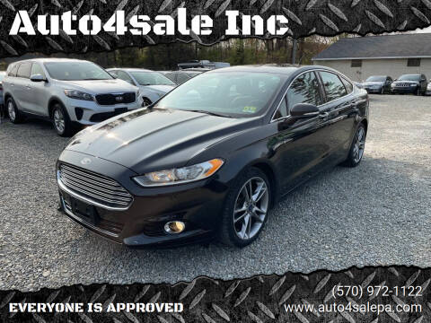2014 Ford Fusion for sale at Auto4sale Inc in Mount Pocono PA