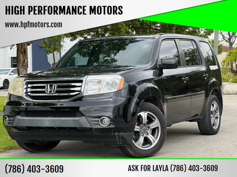 2015 Honda Pilot for sale at HIGH PERFORMANCE MOTORS in Hollywood FL