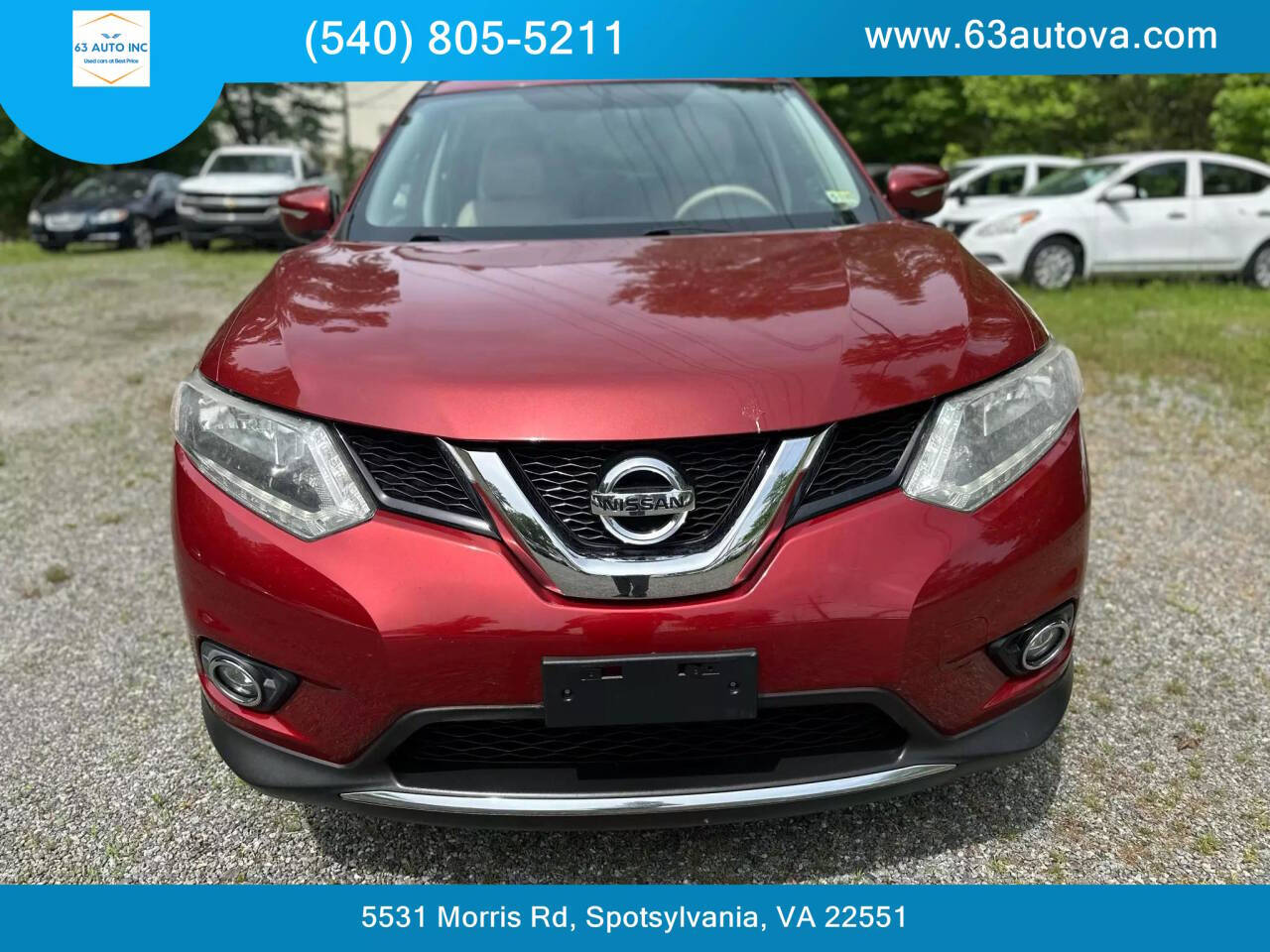 2015 Nissan Rogue for sale at 63 Auto Inc in Spotsylvania, VA