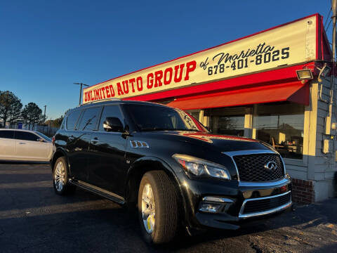 2015 Infiniti QX80 for sale at Unlimited Auto Group of Marietta in Marietta GA