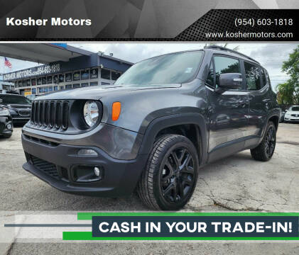2017 Jeep Renegade for sale at Kosher Motors in Hollywood FL