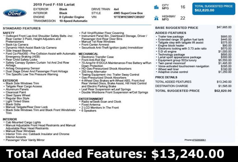 2019 Ford F-150 Lariat