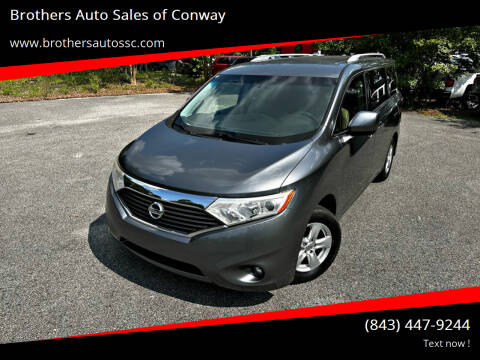 2014 Nissan Quest for sale at Brothers Auto Sales of Conway in Conway SC