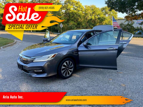 2017 Honda Accord Hybrid for sale at Aria Auto Inc. - Drive 1 Auto Sales in Wake Forest NC