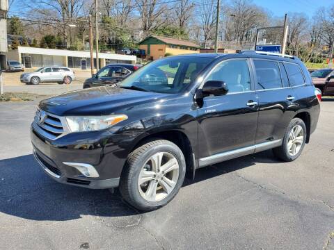 2012 Toyota Highlander for sale at John's Used Cars in Hickory NC