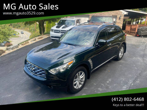 2010 Infiniti FX35 for sale at MG Auto Sales in Pittsburgh PA