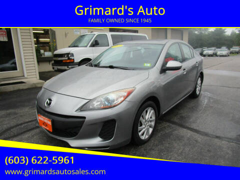 2012 Mazda MAZDA3 for sale at Grimard's Auto in Hooksett NH