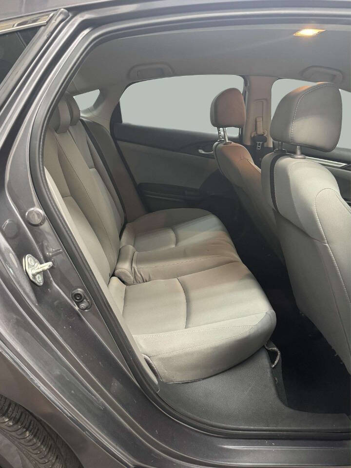 2017 Honda Civic LX 4dr Sedan CVT - Gray exterior view 8