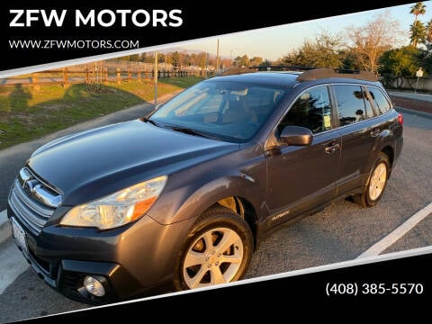 2013 Subaru Outback for sale at ZFW MOTORS in Soquel CA