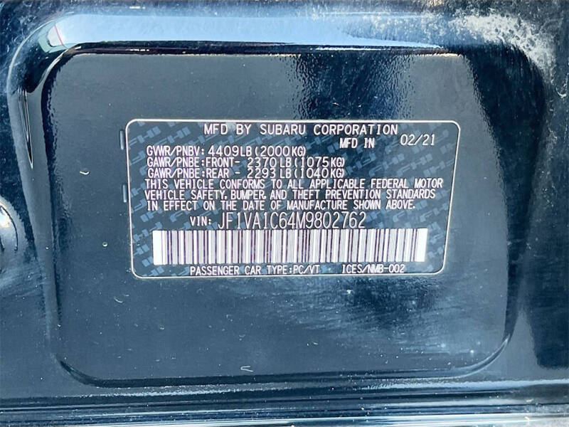 2021 Subaru WRX Premium