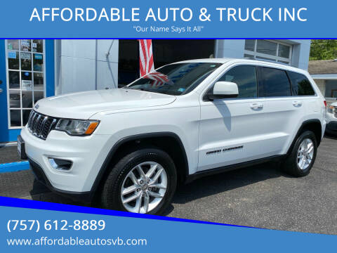 2018 Jeep Grand Cherokee for sale at AFFORDABLE AUTO & TRUCK INC in Virginia Beach VA