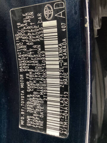 2019 Toyota Corolla XLE