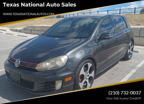 2012 Volkswagen GTI for sale at Texas National Auto Sales in San Antonio TX