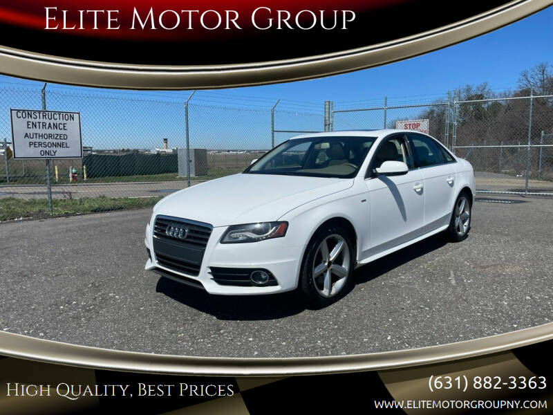 2012 Audi A4 for sale at Elite Motor Group in Farmingdale NY