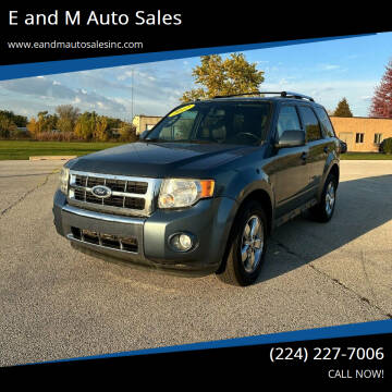 2012 Ford Escape for sale at E and M Auto Sales in Elgin IL