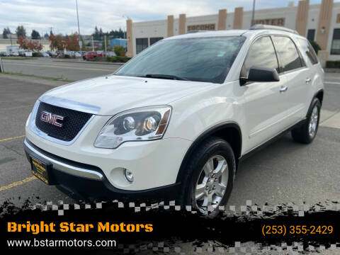 2012 GMC Acadia for sale at Bright Star Motors in Tacoma WA