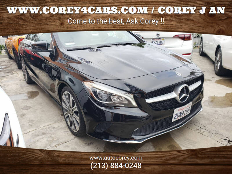 2018 Mercedes-Benz CLA for sale at WWW.COREY4CARS.COM / COREY J AN in Los Angeles CA