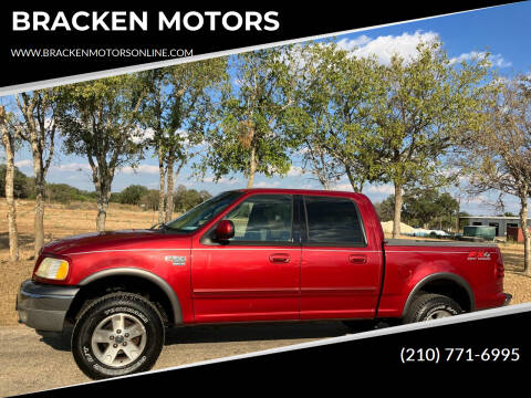 2002 Ford F-150 for sale at BRACKEN MOTORS in San Antonio TX