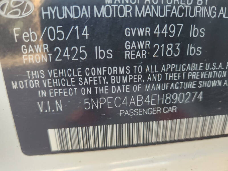 2014 Hyundai Sonata Limited 2.0T