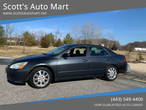 2007 Honda Accord for sale at Scott's Auto Mart in Dundalk MD