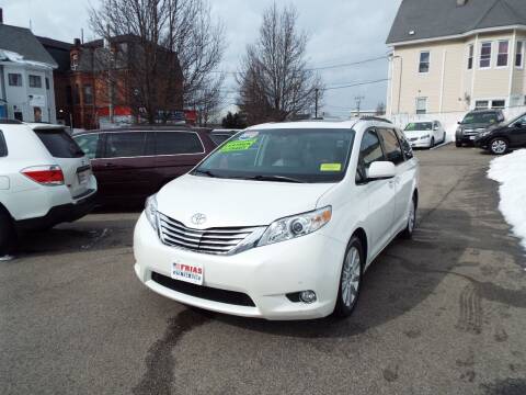 2012 Toyota Sienna for sale at FRIAS AUTO SALES LLC in Lawrence MA