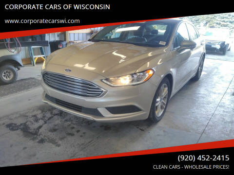 2018 Ford Fusion for sale at CORPORATE CARS OF WISCONSIN in Sheboygan WI